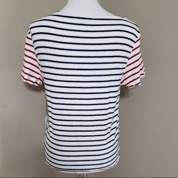 New Hye Park and Lune “Neptune” Premium Striped Casual T-Shirt Medium - Picture 5 of 8